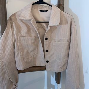 Cropped corduroy jacket
